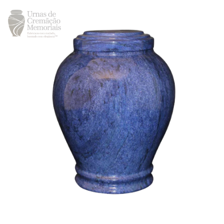 Mono-Deep Blue Memorial Urna