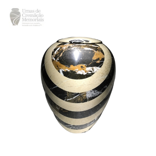Celestial Contrast Marble Urn