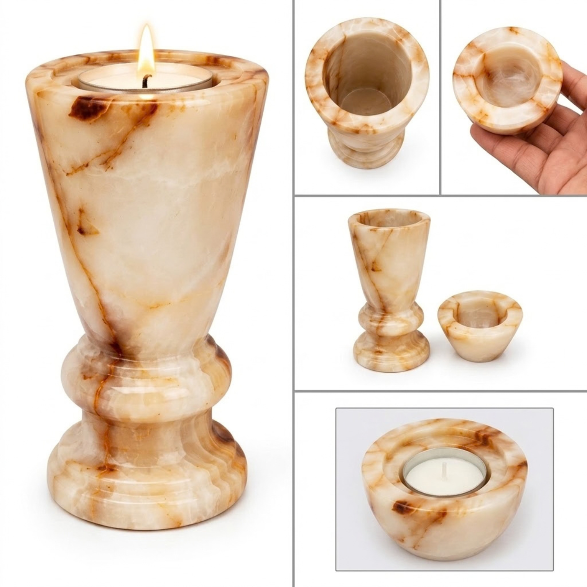 Onyx Tealight Candle holder Cremation Urn