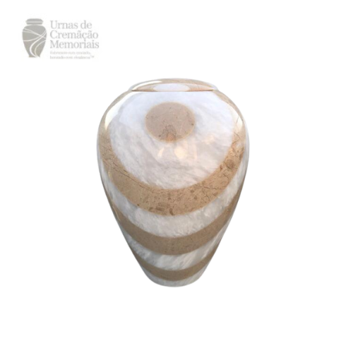Serene Horizon Banded Urn