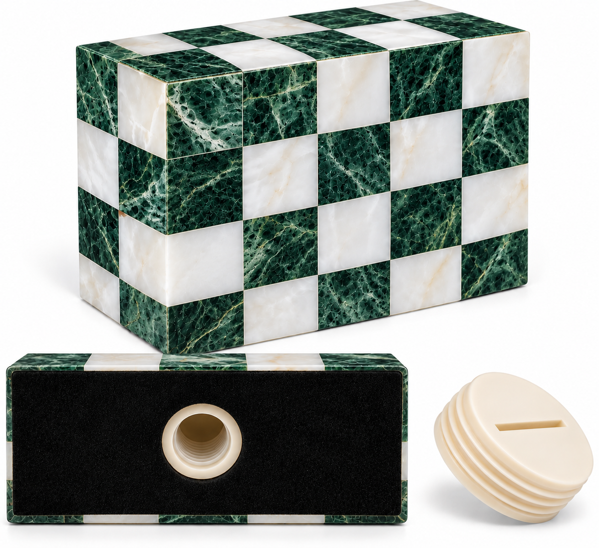 Mosaic Rectangle Adult Cremation Urn