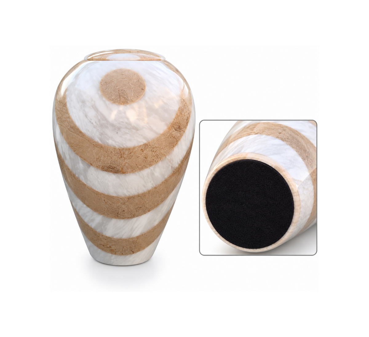 Artistic Marble Memorial Urns for Human Remains