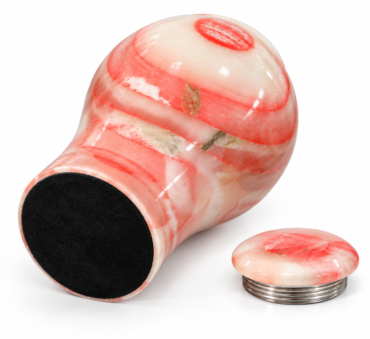 Roseate Dawn Onyx Urns