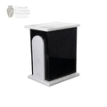 Rectangle  Black Granite White Dual