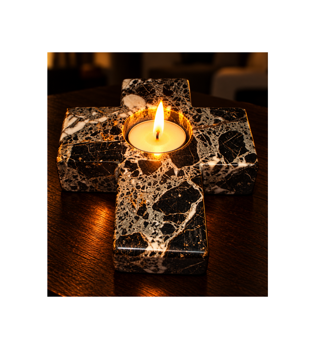 Cross Tealight Candle Holder