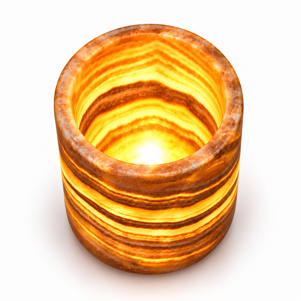 Onyx Votive Cyliner Candle holder