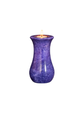 Purple blue Tealight Candle Holder Cremation Urns