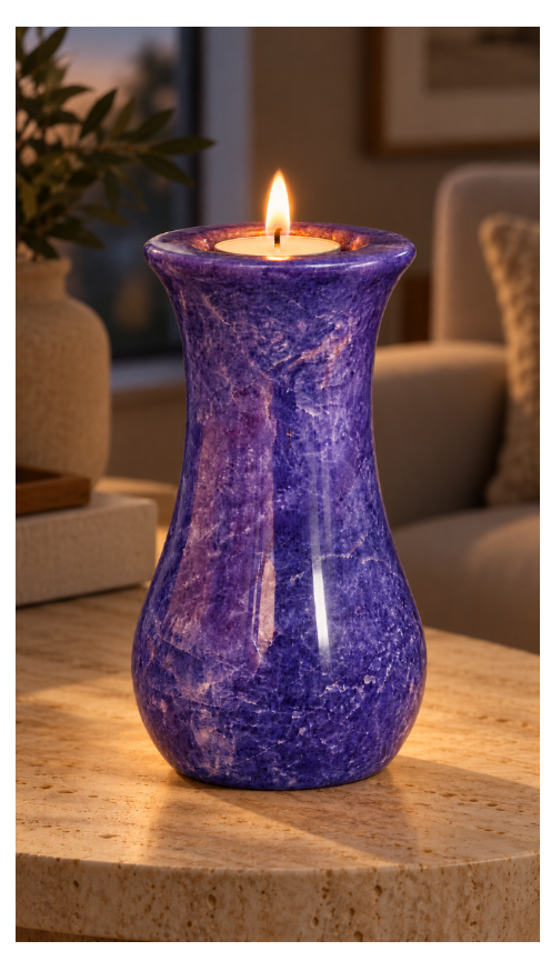 Marble Tealight Candle Holder Funeral Urn, Memorial Urn with Candle Holder, Marble Cremation Urn with Tealight, Funeral Urn with Candle Holder, Keepsake Urn with Candle Holder, Urne funéraire en marbre avec bougeoir, Urne cinéraire avec photophore, Urna funeraria de mármol con portavelas, Urna de cremación con vela, Urna de mármore com suporte para vela, Urna de cremação com porta-vela, Marmorurne mit Teelichthalter, Gedenkurne mit Teelicht, Urna funeraria in marmo con portacandela, Urna commemorativa in ma